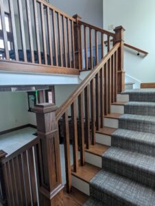 staircase in the Reymann home