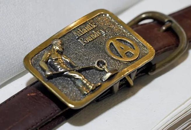 An Atlantic Foundry belt buckle.