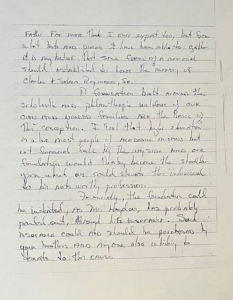 1967 handwritten letter to Father Jim from Vietnam discussing the creation of "The Reymann Foundation." Part 2