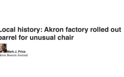 Local history: Akron factory rolled out barrel for unusual chair